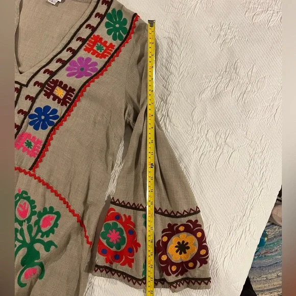 Ivy Jane boho dress with fun embroidery detail, large - Picture 7 of 9